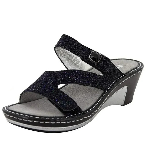 NWOT Alegría Multi Glitter Loti Sandals - Picture 1 of 8